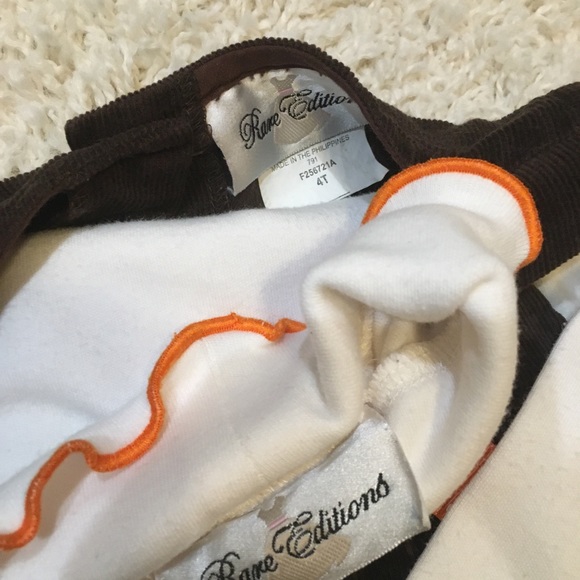 Rare Editions Thanksgiving Dress W/ Shirt Sz 4 - Picture 3 of 3